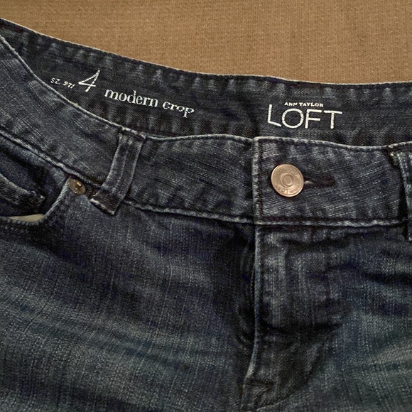 LOFT size 4 ankle/crop jeans - Picture 6 of 13